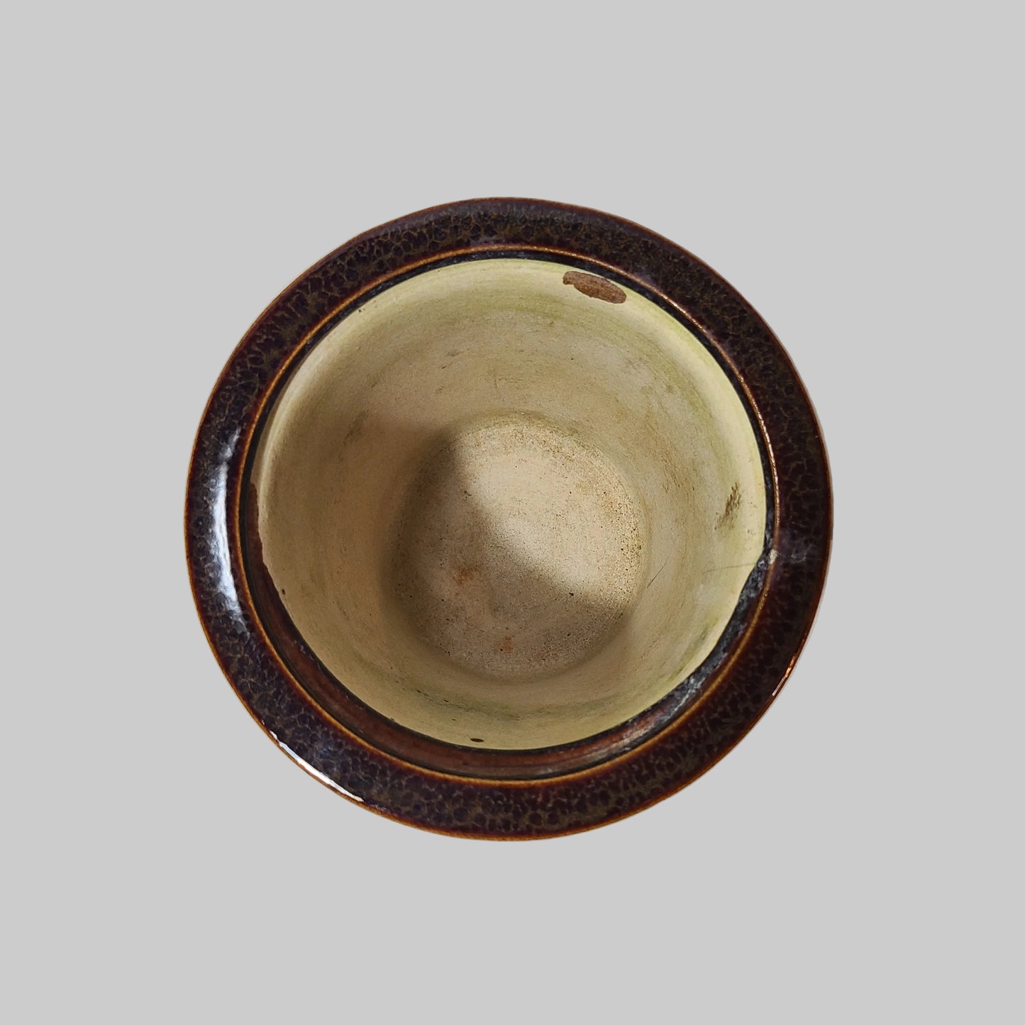 2PK Two-Tone Stoneware Planters - USED